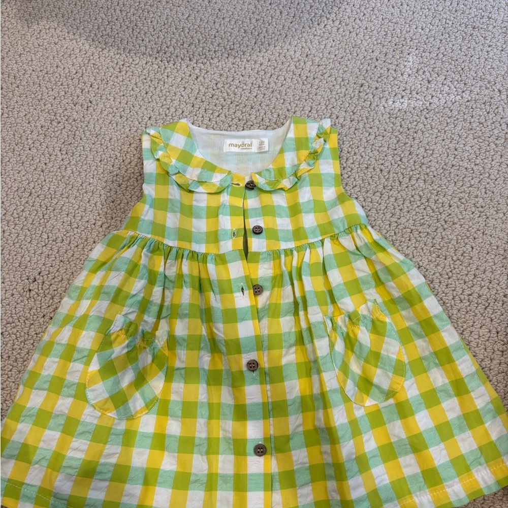 Mayoral Checkered Baby Dress